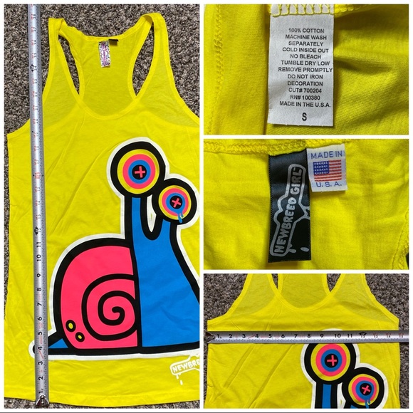 🟣 New Breed Girl Snail Racerback Tank Top - Picture 5 of 7